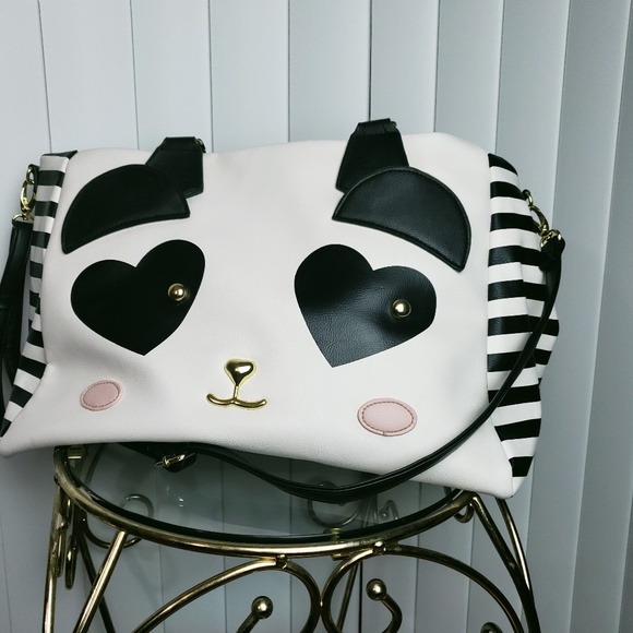 LUV BETSEY JOHNSON CUTE PANDA Shoulder/Travel Bag - Picture 7 of 7